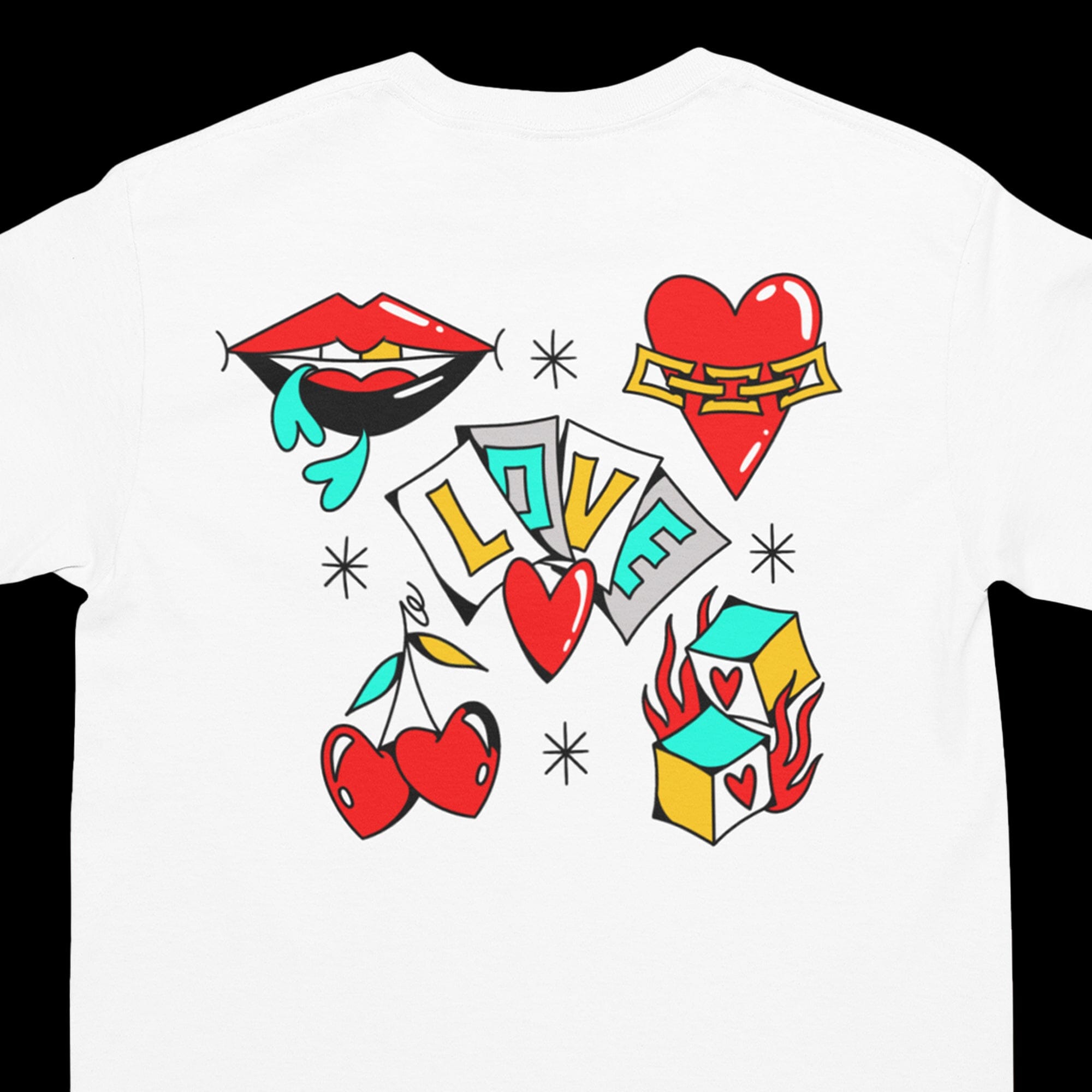 Saniderm x Jess Baker Valentine’s Day Collab Tee T-Shirt Printify 